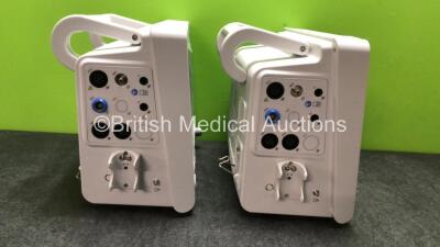 2 x EDAN iM60 Touch Screen Patient Monitors Including ECG, SpO2, NIBP, IBP1, IBP2, T1, T2 and CO2 Module Holder Options with 2 x Batteries, 2 x BP Hoses, 2 x BP Cuff, 2 x IBP Pressure Transducers, 2 x SpO2 Sensors, 2 x CO2 Sampling Lines, 2 x AC Power Cab - 5