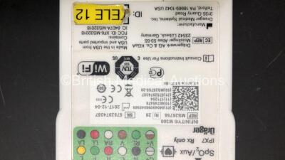 1 x Drager Infinity M300 Central Charger Unit (Powers Up) with 8 x Drager Infinity M300 Patient Telemetry Monitors, 8 x Drager MP03401 ECG Leads and 8 x Drager MS29558 Bedside Chargers - 4