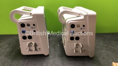 2 x EDAN iM60 Touch Screen Patient Monitors Including ECG, SpO2, NIBP, IBP1, IBP2, T1, T2 and CO2 Module Holder Options with 2 x Batteries, 2 x BP Hoses, 2 x BP Cuff, 2 x IBP Pressure Transducers, 2 x SpO2 Sensors, 2 x CO2 Sampling Lines, 2 x AC Power Cab - 5