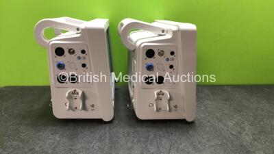 2 x EDAN iM60 Touch Screen Patient Monitors Including ECG, SpO2, NIBP, IBP1, IBP2, T1, T2 and CO2 Module Holder Options with 2 x Batteries, 2 x BP Hoses, 2 x BP Cuff, 2 x IBP Pressure Transducers, 2 x SpO2 Sensors, 2 x CO2 Sampling Lines, 2 x AC Power Cab - 3