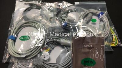 2 x EDAN iM60 Touch Screen Patient Monitors Including ECG, SpO2, NIBP, IBP1, IBP2, T1, T2 and CO2 Module Holder Options with 2 x Batteries, 2 x BP Hoses, 2 x BP Cuff, 2 x IBP Pressure Transducers, 2 x SpO2 Sensors, 2 x CO2 Sampling Lines, 2 x AC Power Cab - 5