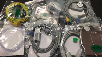 2 x EDAN iM60 Touch Screen Patient Monitors Including ECG, SpO2, NIBP, IBP1, IBP2, T1, T2 and CO2 Module Holder Options with 2 x Batteries, 2 x BP Hoses, 2 x BP Cuff, 2 x IBP Pressure Transducers, 2 x SpO2 Sensors, 2 x CO2 Sampling Lines, 2 x AC Power Cab - 5