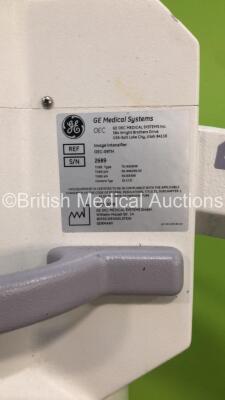 GE OEC Fluorostar 7900 Series Mobile C-ARM with Dual Screen Image Intensifier and Sony Hybrid Graphic Printer UP-990AD (Hard Drive Removed-Spares and Repairs-No Power Cables or Interconnecting Cables-Missing Casing-No Key) * SN 79-S3926 * * Mfd July 2008 - 4