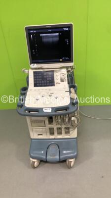 Toshiba Aplio XG Flat Screen Ultrasound Scanner Model SSA-790A with 2 x Transducers/Probes (1 x PLT-604AT and 1 x PVT-674BT * Mfd April 2020 *) and Sony Video Graphic Printer UP-895MD (Powers Up-General Marks to Side Trim-110V-Adapter Not Included) * SN 9 - 2