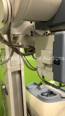 GE AMX700 IEC 1.93COL Mobile X-Ray Model 5151481 with Key,Manual and Detector Attachment (Powers Up with Key-Key Included-General Marks to Trim and Damaged Exposure Hand Trigger Mounting Bracket-See Photos) * SN 1025140WK3 * * Mfd Dec 2010 * - 5