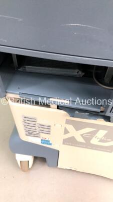 Toshiba Aplio XV Flat Screen Ultrasound Scanner Model SSA-770A with Sony Digital Graphic Printer UP-D897 (Hard Drive Removed-Damage to Both Side Panels-General Marks to Machine and Handle-110V) * SN LGA0684246 * * Mfd N/A * - 14