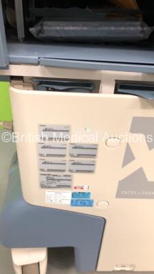 Toshiba Aplio XV Flat Screen Ultrasound Scanner Model SSA-770A with Sony Digital Graphic Printer UP-D897 (Hard Drive Removed-Damage to Both Side Panels-General Marks to Machine and Handle-110V) * SN LGA0684246 * * Mfd N/A * - 15