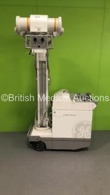 GE AMX4 Plus Mobile X-Ray Model 2275938 with Exposure Hand Trigger and Key (Powers Up with Key-Key Included-General Marks to Trim-See Photos) * SN 995217WK7 * * Mfd Nov 2004 *