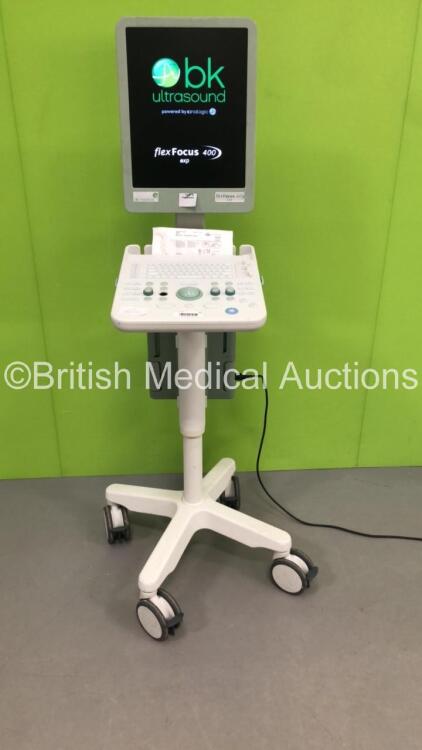 BK Medical Flex Focus 400 EXP Ultrasound Scanner 1202 (Powers Up-Missing Dial-See Photos) * SN 5008937 * * Mfd Nov 2016 *