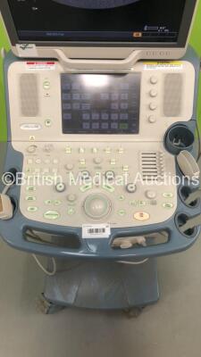 Toshiba Xario XG Flat Screen Ultrasound Scanner Model SSA-680A with 2 x Transducers/Probes (1 x PVT-375BT * Mfd Jan 2019 * and 1 x PLT-604AT * Mfd Jan 2013 *) (Powers Up-110V-Adapter Not Included-General Marks to Side Panels) * SN 99F1033876 * * Mfd March - 4