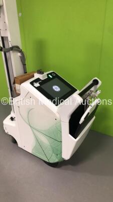 GE Optima XR220AMX Mobile X-Ray Model 5555000-5 with Exposure Hand Trigger and Detector Attachment (Powers Up-User Login Unavailable-Can Be Used with Emergency Login) * SN 1032810WK2 * * Mfd Feb 2014 * - 6