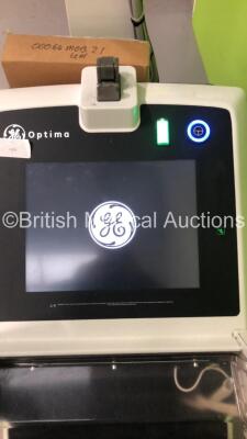 GE Optima XR220AMX Mobile X-Ray Model 5555000-5 with Exposure Hand Trigger and Detector Attachment (Powers Up-User Login Unavailable-Can Be Used with Emergency Login) * SN 1032810WK2 * * Mfd Feb 2014 * - 7