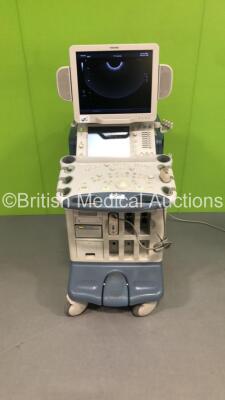 Toshiba Aplio XV Flat Screen Ultrasound Scanner SSA-770A *S/N LGA0694261* with 1 x Transducer / Probe (PLT-604AT *Mfd 05/2006*) and Sony UP-D897 Digital Graphic Printer (Powers Up - Damage to Machine - See Pictures - 110V Power Supply - Adaptor Not Includ