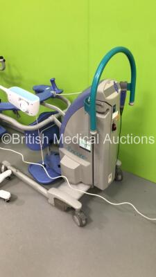 Mixed Lot Including 1 x Arjo Encore Electric Patient Standing Hoist with Controller,1 x Arjo Sara 3000 Electric Standing Hoist with Controller and 1 x Welch Allyn Patient Examination Light on Stand (2 x Power Up,1 x No Power) - 5