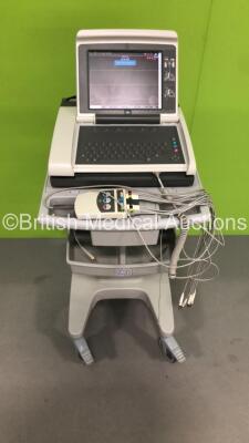 GE MAC 5500 HD ECG Machine on Stand with 1 x 10-Lead ECG Lead (Powers Up) * SN SGM13307648PA *