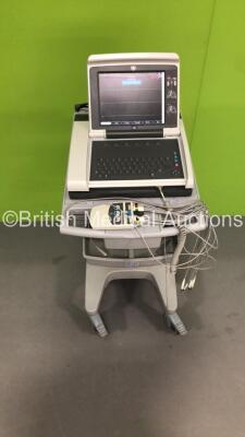 GE MAC 5500 HD ECG Machine on Stand with 1 x 10-Lead ECG Lead (Powers Up) * SN SGM13307648PA * - 2