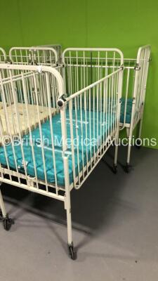 5 x Infant Cots with 5 x Mattresses - 2