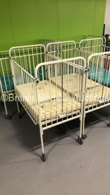 5 x Infant Cots with 5 x Mattresses - 4