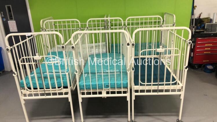 5 x Infant Cots with 4 x Mattresses