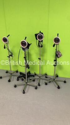 4 x Welch Allyn BP Meters on Stand and 1 x Riester BP Meter on Stand - 2