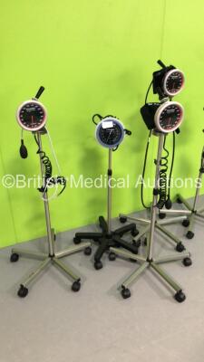 4 x Welch Allyn BP Meters on Stand and 1 x Riester BP Meter on Stand - 3