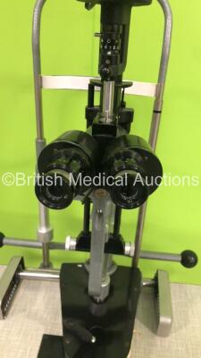 Haag Streit Bern SL 900 Slit Lamp with 2 x 10x Eyepieces on Table (Powers Up with Good Bulb) * SN B9003164 * - 4