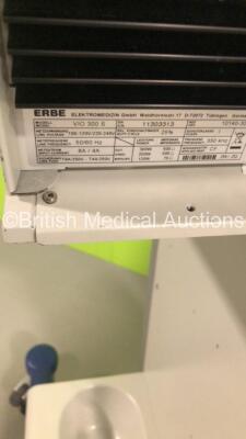 ERBE VIO 300 S Electrosurgical/Diathermy Unit Version 12.2 with Dual Footswitch (Powers Up-1 x Wheel Unstable) * SN 11303313 * - 8