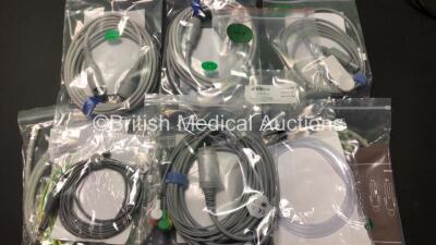 2 x EDAN iM60 Touch Screen Patient Monitors Including ECG, SpO2, NIBP, IBP1, IBP2, T1, T2 and CO2 Module Holder Options with 2 x Batteries, 2 x BP Hoses, 2 x BP Cuff, 2 x IBP Pressure Transducers, 2 x SpO2 Sensors, 2 x CO2 Sampling Lines, 2 x AC Power Cab - 5