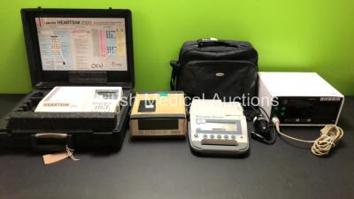 Mixed Lot Including 1 x BladderScan BVI 3000, 1 x Bard BladderScan BVI 2500, 1 x Laerdal Heartsim 2000 ECG Simulator in Case and 1 x HME LifePulse Monitor