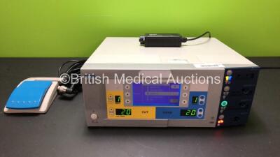 ERBE VIO 300 S Electrosurgical Unit Version 1.2.1 with Footswitch and Adaptor VIO-ICC Footswitch (Powers Up)