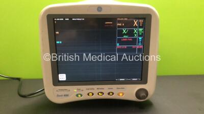 GE Dash 4000 Patient Monitor with BP1, BP2, SPO2, Temp/CO, CO2, NBP and ECG Options (Powers Up) *FS0108360 / B2DJ1558G* - 2