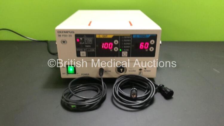 Olympus PSD-20 Electrosurgical Diathermy Unit with Cables (Powers Up with S-Cord Alarm) *7902724 / FS0111551*