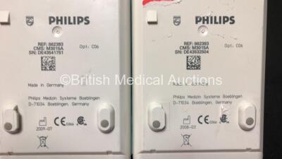 2 x Philips M3015A Microstream Gas Modules *Mfd 2009-07 - 2008-03* - 3