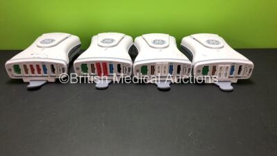 4 x GE Patient Data Modules P/N 2016793-002 with ECG, Temp/CO, SpO2, NIBP and Defib Sync Options * Mfd 2014* **SN SA314473341GA - SA314473526GA - SA314473342GA - SA314473451GA*