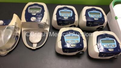 Job Lot Including 5 x ResMed S8 Escape Including 3 x Escape II with 2 x Humidifiers, 1 x Respironics REMstar Pro M Series CPAP Unit with Power Supply, 2 x Philips Respironics Philips InnoSpire Deluxe Nebulisers and 1 x Respironics Inspiration Elite Compre - 3