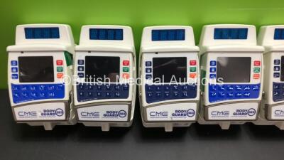 10 x CME Bodyguard 323 Infusion Pumps and 10 x Charger-Docking Stations (All Power Up) - 2