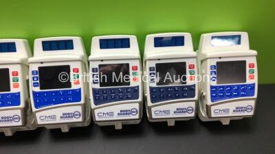 10 x CME Bodyguard 323 Infusion Pumps and 10 x Charger-Docking Stations (All Power Up) - 3