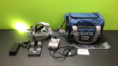 Sunoptics SSL-9000-II Surgical Headlight with Battery, Charger and Accessories in Carry Case (Powers Up)