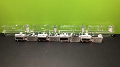 4 x McKinley CME T34 Syringe Pumps Ref 400-339SE Rev 6 with Cases (All Power Up)