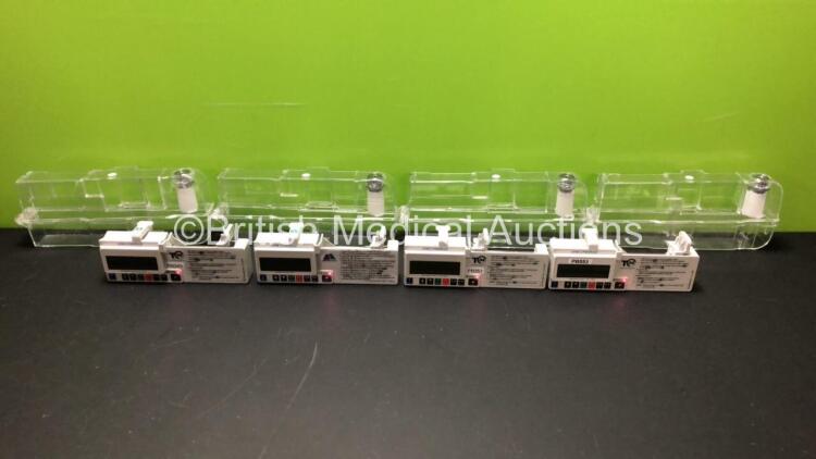 4 x McKinley CME T34 Syringe Pumps Ref 400-339SE Rev 6 with Cases (All Power Up)