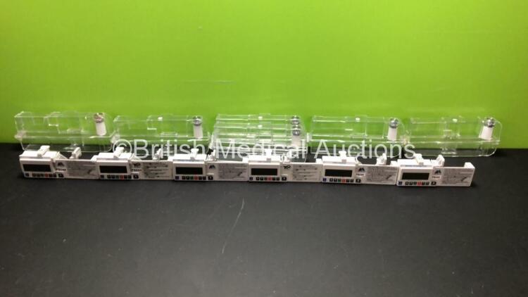 6 x McKinley CME T34 Syringe Pumps Ref 400-339S with Cases (All Power Up)