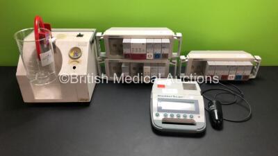 Mixed Lot Including 3 x M1041A Module Racks with 14 Various Modules, 1 x Verathon Bladder Scan BVI 300 and 1 x Eschmann VP25 Suction Unit (No Power)