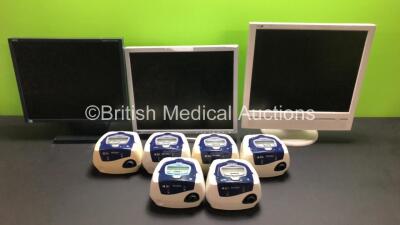 Mixed Lot Including 6 x ResMed S8 CPAP Units Including 5 x AutoSet Spirit II and 3 x Monitor Displays