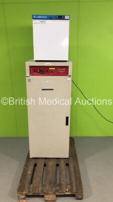 Mixed Lot Including 1 x LTE Scientific Qualitemp Solution Warming Cabinet and 1 x Labcold Fridge (Both Power Up) * Asset KIFM4111 / 00273 * * On Pallet *