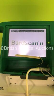 BardScan II Bladder Scanner with 1 x Probe,1 x Battery Pack and Power Supply on Stand (Powers Up-Missing Plastic Facia-See Photos) * Asset No FS0155353 * - 3
