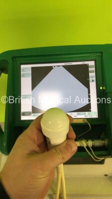 BardScan II Bladder Scanner with 1 x Probe,1 x Battery Pack and Power Supply on Stand (Powers Up-Missing Plastic Facia-See Photos) * Asset No FS0155353 * - 9
