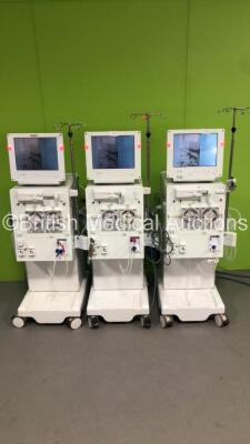 3 x B.Braun Dialog + Dialysis Machines Software Version 8.2A / Running Hours 53708 / 28745 / 52636 (All Power Up)