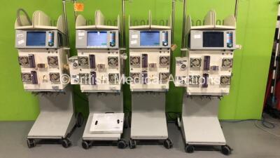 4 x Fresenius Medical Care MultiFiltrate Dialysis Machines Version 5.2 (All Power Up)