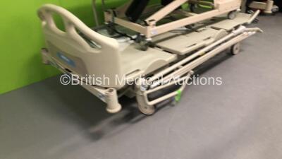 1 x HIll-Rom Electric Hospital Bed with Controller and 1 x Bristol Maid Electric Patient Examination Couch with Controller - Damage to Cushion - 5