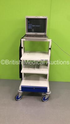 Karl Storz Stack Trolley with Sony Trinitron Monitor (Powers Up with Fuzzy Screen)